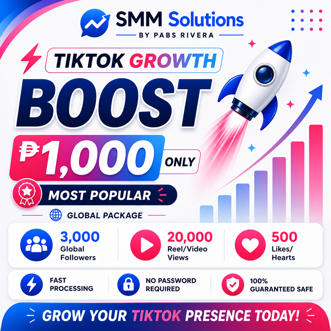 TikTok Growth Boost Global poster